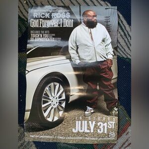 promotional poster for Rick Ross' fifth studio album, God Forgives, I Don't.